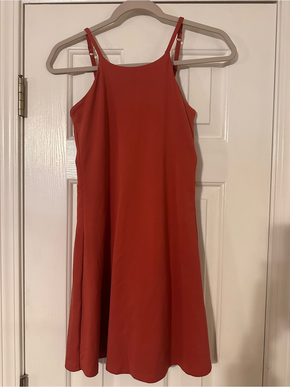 girlfriend collective Rust-Red Mini Dress